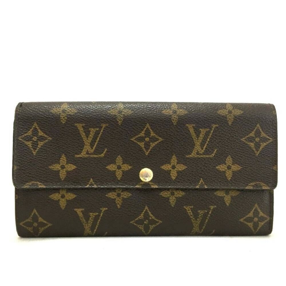 💯 Auth Louis Vuitton Sarah Bifold Wallet Monogram